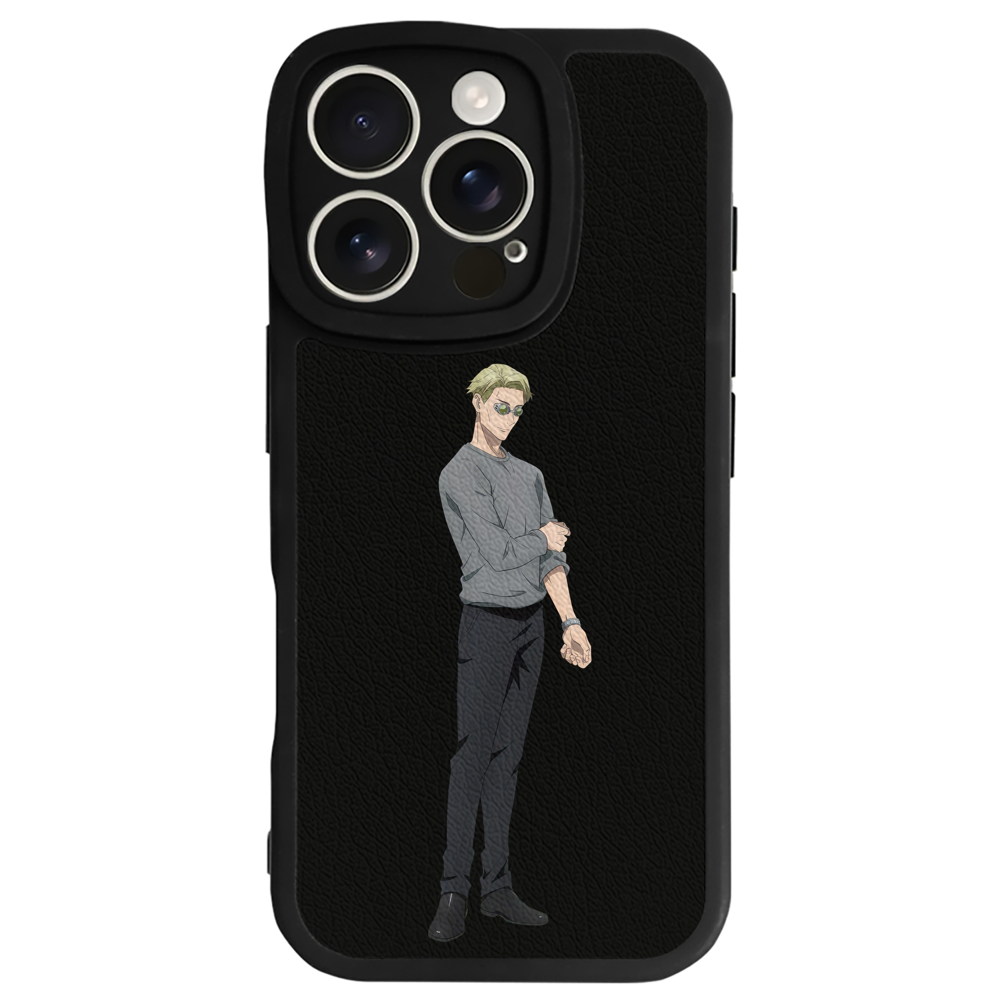 （画像用） 呪術廻戦 Jujutsu Kaisen 【iPhone 16シリーズ対応】シリコンスマホケース（レザー調） 材質：シリコン